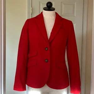 Talbots Red Wool Blazer